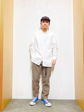 「ROUGH and RUGGED（ラフアンドラゲッド）のアイテム」を使った、DAIKI TAKEYAさん（メンズ・165cm）の春コーディネート