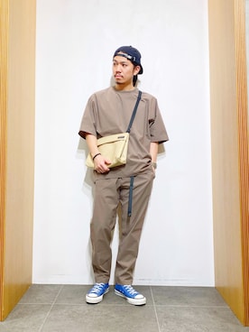 「ROUGH and RUGGED（ラフアンドラゲッド）のアイテム」を使った、DAIKI TAKEYAさん（メンズ・165cm）の春コーディネート