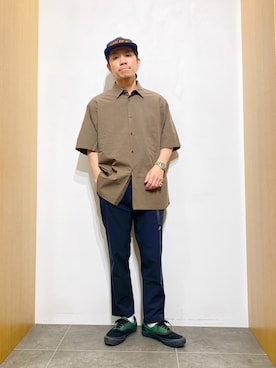 「ROUGH and RUGGED（ラフアンドラゲッド）のアイテム」を使った、DAIKI TAKEYAさん（メンズ・165cm）の春コーディネート