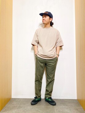 「ROUGH and RUGGED（ラフアンドラゲッド）のアイテム」を使った、DAIKI TAKEYAさん（メンズ・165cm）の春コーディネート