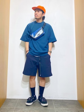 「STANCE（スタンス）のアイテム」を使った、DAIKI TAKEYAさん（メンズ・165cm）の夏コーディネート