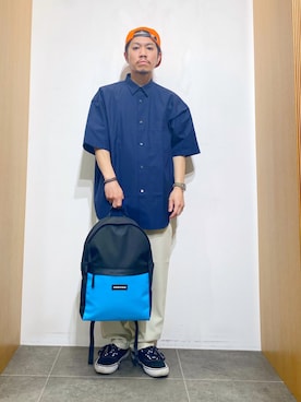 「ROUGH and RUGGED（ラフアンドラゲッド）のアイテム」を使った、DAIKI TAKEYAさん（メンズ・165cm）の夏コーディネート