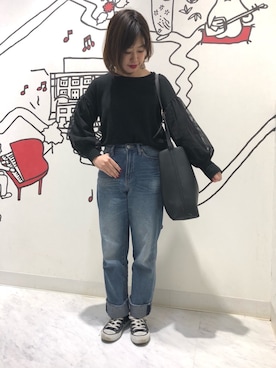 「CONVERSE（コンバース）のconverse（コンバース） ALL STAR OX（オールスターOX）（スニーカー）」を使った、yurioneさん（レディース・154cm）の春コーディネート