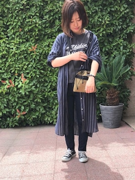 「FREDRIK PACKERS（フレドリックパッカーズ）のアイテム」を使った、yurioneさん（レディース・154cm）の夏コーディネート