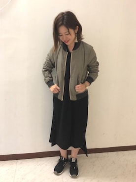 「アイテム（ブルゾン）」を使った、yurioneさん（レディース・154cm・30代）の秋コーディネート