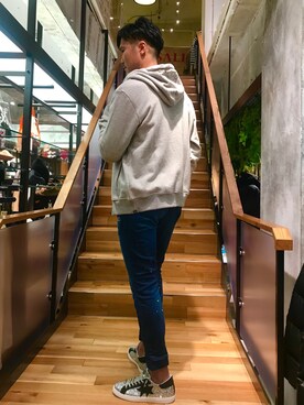 「2STAR」｜_tsubasa_yさん（メンズ・181cm）の冬コーディネート