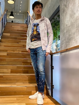 「2STAR」｜_tsubasa_yさん（メンズ・181cm）の春コーディネート