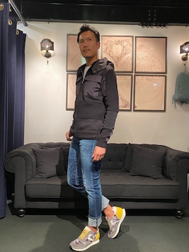 「P.M.D.S.（ピー エム ディー エス）のアイテム（ジャケット/アウター）」を使った、_tsubasa_yさん（メンズ・181cm）の秋コーディネート