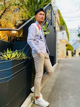 「STUD MUFFIN」｜「アイテム（ブルゾン）」を使った、_tsubasa_yさん（メンズ・181cm）の秋コーディネート