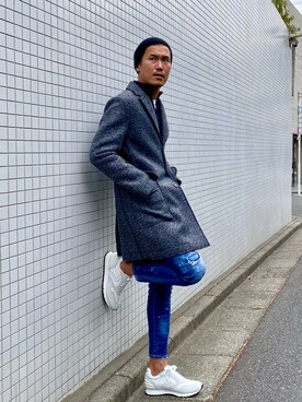 「BOB（ボブ）のアイテム（ジャケット/アウター）」を使った、_tsubasa_yさん（メンズ・181cm）の冬コーディネート