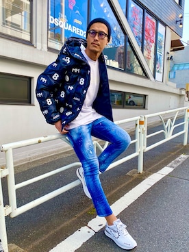 「muta（ムータ）のアイテム（ブルゾン）」を使った、_tsubasa_yさん（メンズ・181cm）の冬コーディネート