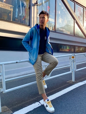 「muta（ムータ）のアイテム（ブルゾン）」を使った、_tsubasa_yさん（メンズ・181cm）の冬コーディネート