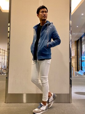 「P.M.D.S.（ピー エム ディー エス）のアイテム（パーカー）」を使った、_tsubasa_yさん（メンズ・181cm）の春コーディネート