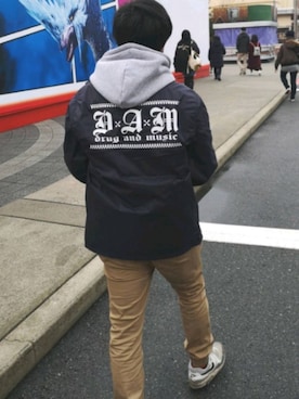 「Deviluse（Deviluse）のアイテム（トップス）」を使った、8haru6さん（メンズ・165cm）の夏コーディネート