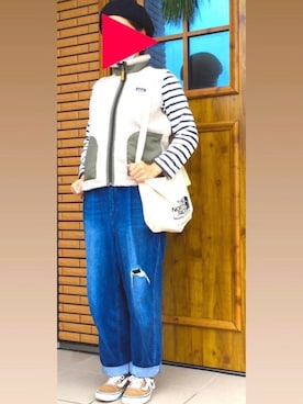 「patagonia」｜「アイテム（ハンチング/ベレー帽）」を使った、yunyun555さん（レディース・161cm）の冬コーディネート
