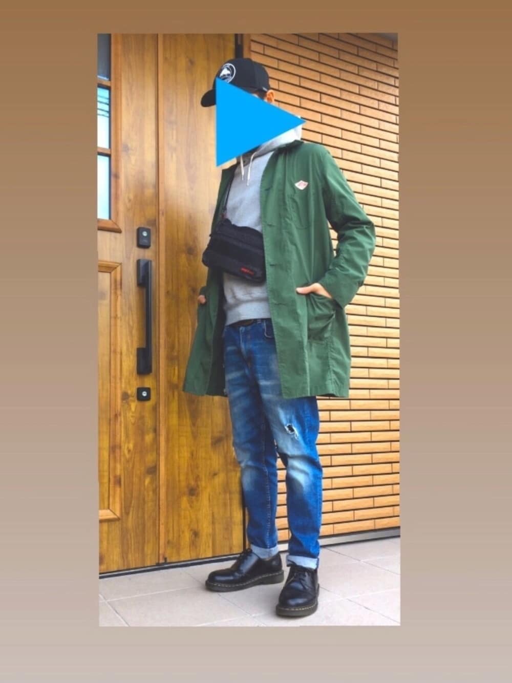 「大人カジュアル、おしゃれさんと繋がりたい、カジュアル、ootd、ダントン、着回しコーデ、ラクチンコーデ」｜「Columbiaのループスパイアーパスキャップ（キャップ、ブラック系）」を使った、yunyun555さん（メンズ・171cm）の冬コーディネートの1枚目の写真