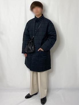 「キルトジャケット」｜「アイテム（ジャケット/アウター）」を使った、まつお。さん（メンズ・173cm）の冬コーディネート