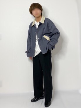 「epnok」｜「アイテム（ブルゾン）」を使った、まつお。さん（メンズ・173cm）の春コーディネート