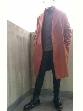 「H&M（エイチ・アンド・エム）のアイテム（ジャケット/アウター）」を使った、なつさん（メンズ・177cm・10代）の冬コーディネート