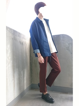「junプチプラ」｜なつさん（メンズ・177cm）の秋コーディネート