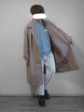 「shiki tokyo（シキトウキョウ）のアイテム（スウェット）」を使った、なつさん（メンズ・177cm）の冬コーディネート