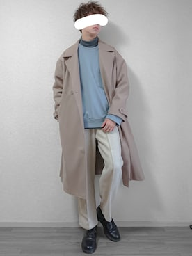 「shiki tokyo（シキトウキョウ）のアイテム（スウェット）」を使った、なつさん（メンズ・177cm）の冬コーディネート