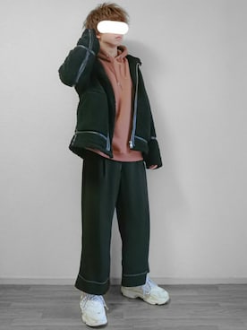 「epnok（エプノック）のアイテム（パーカー）」を使った、なつさん（メンズ・177cm）の冬コーディネート