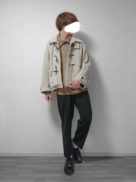 「RYO TAKASHIMA（リョウタカシマ）のアイテム（ダッフルコート）」を使った、なつさん（メンズ・177cm）の冬コーディネート