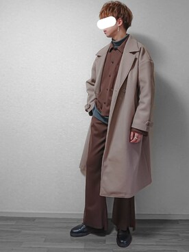 「RYO TAKASHIMA（リョウタカシマ）のアイテム（スラックス）」を使った、なつさん（メンズ・177cm）の冬コーディネート