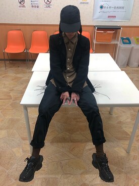「Yohji Yamamoto（ヨウジヤマモト）のアイテム（テーラードジャケット）」を使った、れいさん（メンズ・167cm）の春コーディネート
