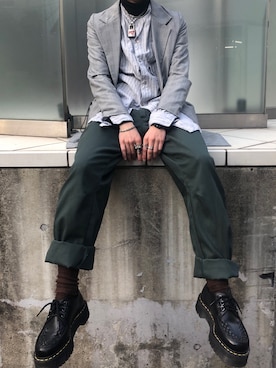 コムデギャルソンオム 24AW エステルウールリップクロス カーゴパンツ M コムデギャルソンオム 24AW エステルウールリップクロス カーゴパンツ