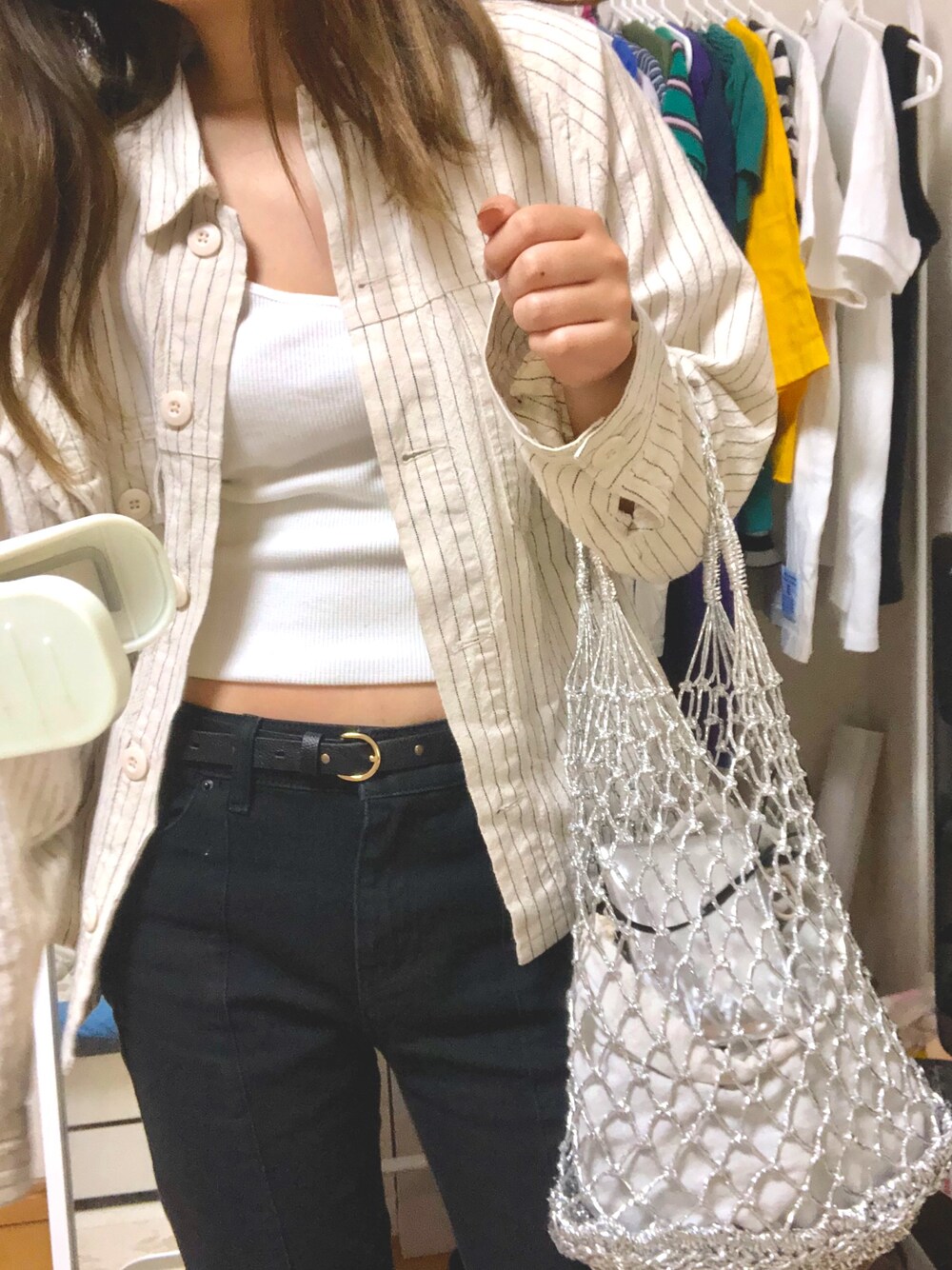 「秋コーデ」｜「AZUL by moussyのアイテム（ジャケット/アウター、ベージュ系）」を使った、YUURIさん（レディース・157cm）の秋コーディネートの1枚目の写真