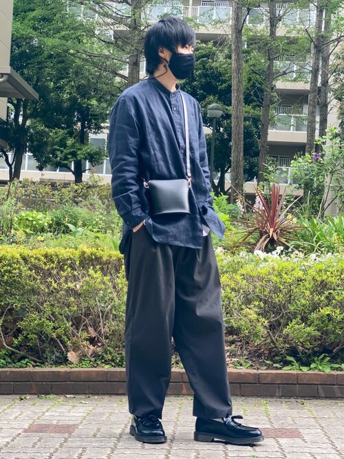 Uniqlo ユニクロ のショルダーバッグを使ったメンズ人気ファッションコーディネート Sciaky