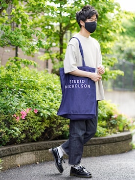 「STUDIO NICHOLSON（スタジオニコルソン）のアイテム（その他）」を使った、そめさんさん（メンズ・180cm）の春コーディネート