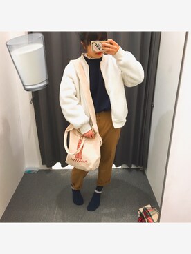 「フリルトップス」｜も.さん（レディース・158cm）の春コーディネート