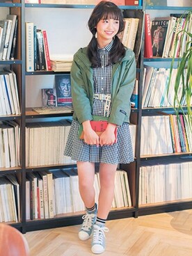 シャツワンピースを使った 小学生 の人気ファッションコーディネート ユーザー ショップスタッフ Wear