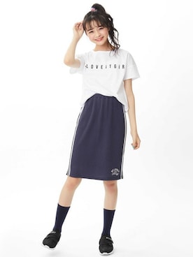 「サーマルスカート」｜Lovetoxicさん（キッズ・162cm）の春コーディネート