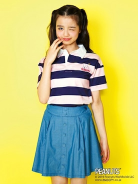 「Lindsay（リンジィ）のアイテム」を使った、Lovetoxicさん（キッズ・160cm）の春コーディネート