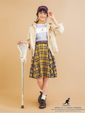「Lindsay（リンジィ）のアイテム」を使った、Lovetoxicさん（キッズ・161cm）の秋コーディネート