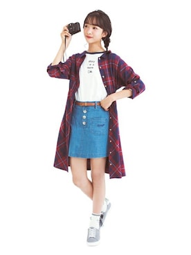 「Lindsay（リンジィ）のアイテム」を使った、Lovetoxicさん（キッズ・161cm）の秋コーディネート