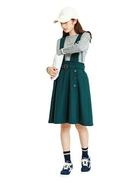 「グレーニット」｜Lovetoxicさん（キッズ・162cm）の秋コーディネート