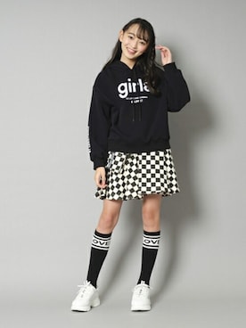 「by LOVEiT（バイラビット）のアイテム」を使った、Lovetoxicさん（キッズ・156cm）の秋コーディネート