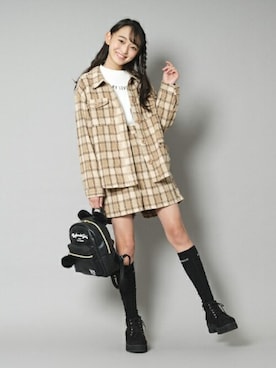 「by LOVEiT（バイラビット）のアイテム」を使った、Lovetoxicさん（キッズ・156cm）の秋コーディネート