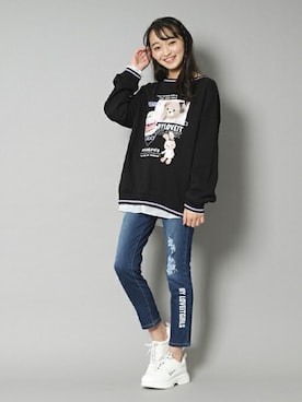 「by LOVEiT（バイラビット）のアイテム」を使った、Lovetoxicさん（キッズ・156cm）の秋コーディネート