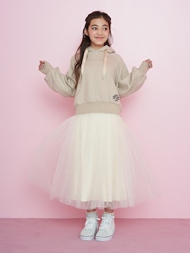 「Lindsay（リンジィ）のアイテム」を使った、Lovetoxicさん（キッズ・144cm）の秋コーディネート
