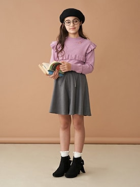 「Lindsay（リンジィ）のアイテム」を使った、Lovetoxicさん（キッズ・146cm）の秋コーディネート