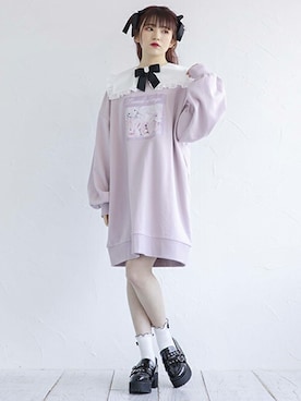 「うさぎ」｜Lovetoxicさん（キッズ・160cm）の春コーディネート