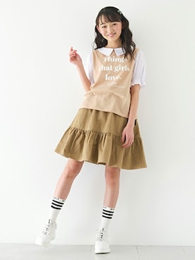 「by LOVEiT（バイラビット）のアイテム」を使った、Lovetoxicさん（キッズ・156cm）の春コーディネート