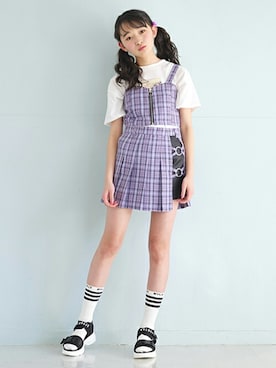 「by LOVEiT（バイラビット）のアイテム」を使った、Lovetoxicさん（キッズ・156cm）の春コーディネート