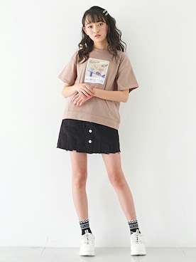 「by LOVEiT（バイラビット）のアイテム」を使った、Lovetoxicさん（キッズ・156cm）の春コーディネート